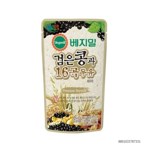 Sữa đậu Nành Vegemil đậu đen 16 Loại Ngũ Cốc Túi 190ml