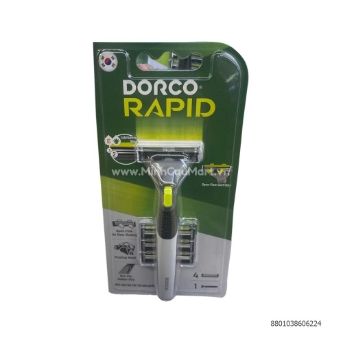 Dao cạo 2 lưỡi kèm 4 đầu thay Dorco TNA4004 - B 