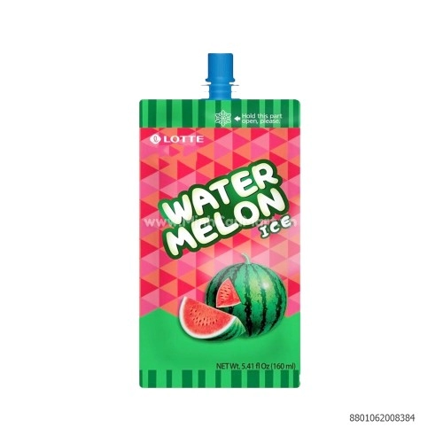 Kem Túi Tuyết Dưa Hấu Lotte Watermelon Ice Hàn Quốc 160ML Kem Túi Tuyết Dưa Hấu Lotte Watermelon Ice Hàn Quốc 160ML