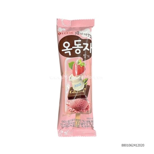 Kem Lotte OKbar Vị Dâu 70ML Kem Lotte OKbar Vị Dâu 70ML