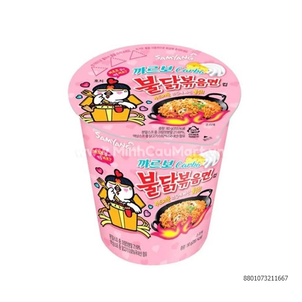 Mì ly khô Gà cay hồng 80g