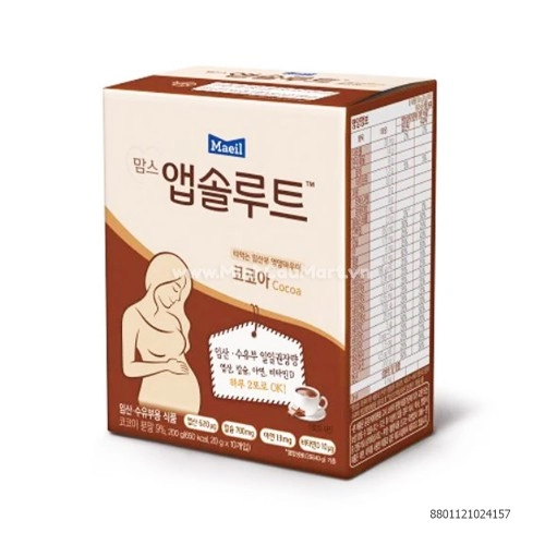 Hộp 10 Gói Sữa Bầu Maeil Absolute Mom Hàn Quốc