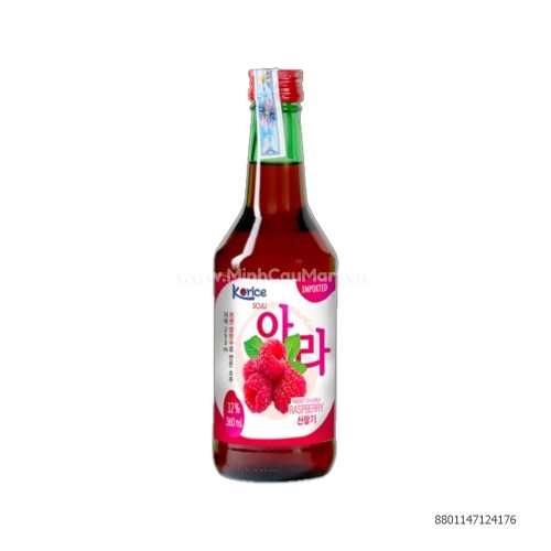 Rượu Soju Korice Vị Phúc Bồn Tử 360ML Rượu Soju Korice Vị Phúc Bồn Tử 360ML