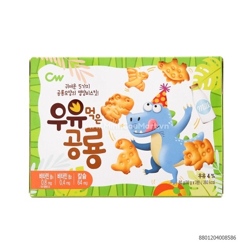 Bánh quy khủng long vị sữa 60g Bánh quy khủng long vị sữa 60g