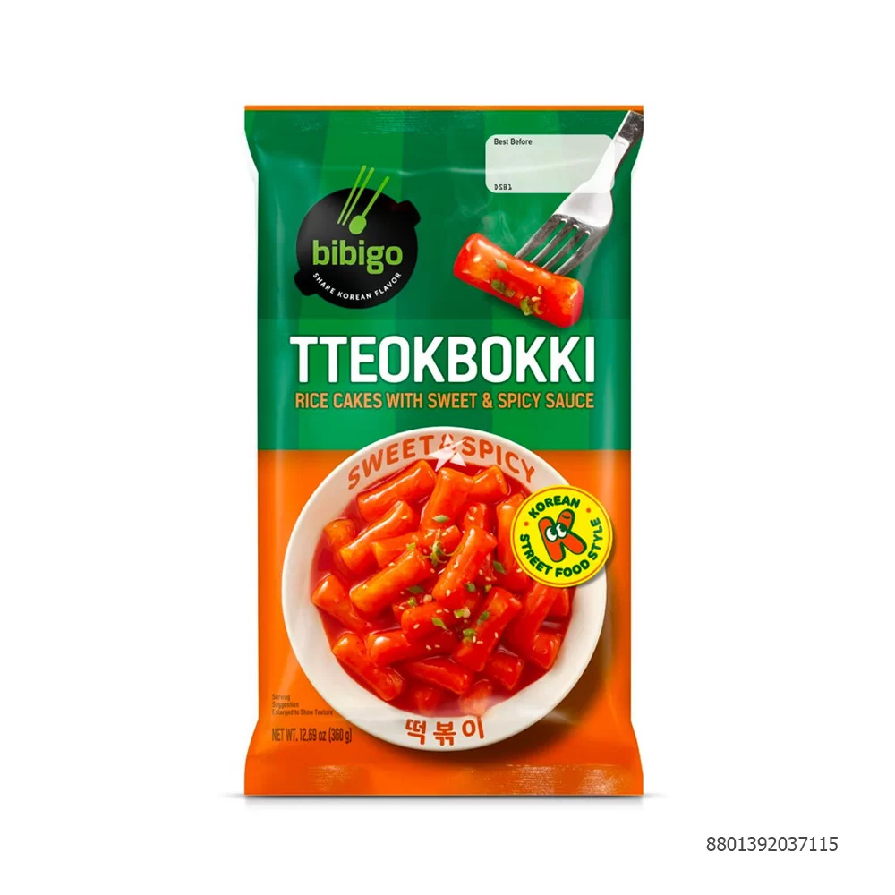 Bánh gạo Tteokbokki các vị gói 360g