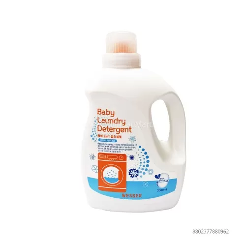 Nước giặt xả Wesser HQ - 3L Màu Xanh