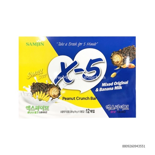 Bánh Socola X5 Mixed Original & Banana Milk 228Gr