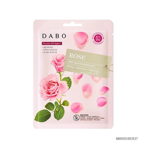 Mặt nạ Tinh chất Hoa hồng - Dabo First Solution Mask Pack Rose
