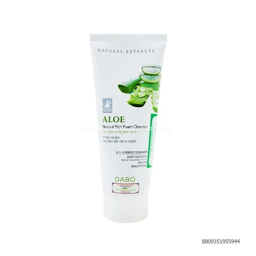 Sữa Rửa Mặt Dabo Chiết Xuất Lô Hội 3 Trong 1 180ml