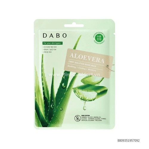 Mặt Nạ Dabo Tinh Chất Lô Hội First Solution Mask Pack Aloe Vera
