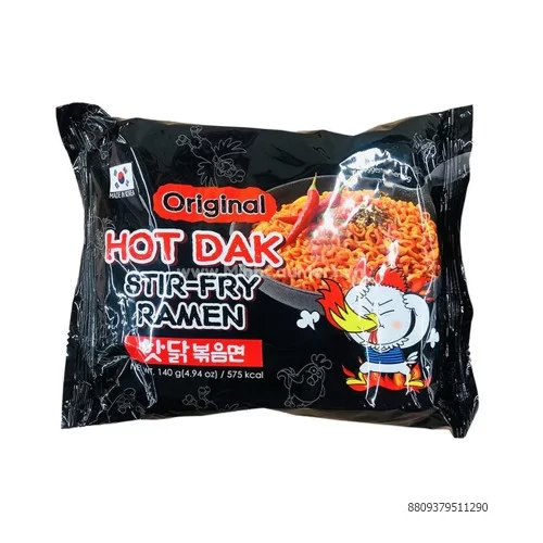 Mì xào gà cay Ramen vị nguyên bản 140g                                                                                                                                                                                                                     Mì xào gà cay Ramen vị nguyên bản 140g
