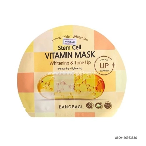 Mặt Nạ Trắng Da BANOBAGI Stem Cell Vitamin Mask 30g