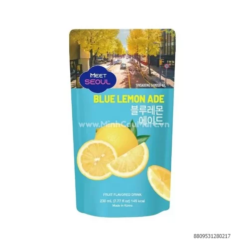Nước trái cây Meet Seoul vị chanh túi 230ml                                               
