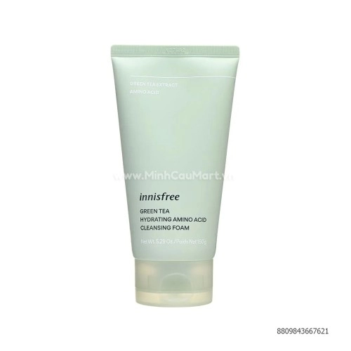 Sữa Rửa Mặt Dưỡng Ẩm Innisfree Green Tea Hydrating Amino Acid Cleansing Foam 150g