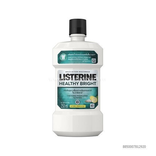 Nước Súc Miệng Làm Trắng Răng Listerine Healthy Bright 250ml