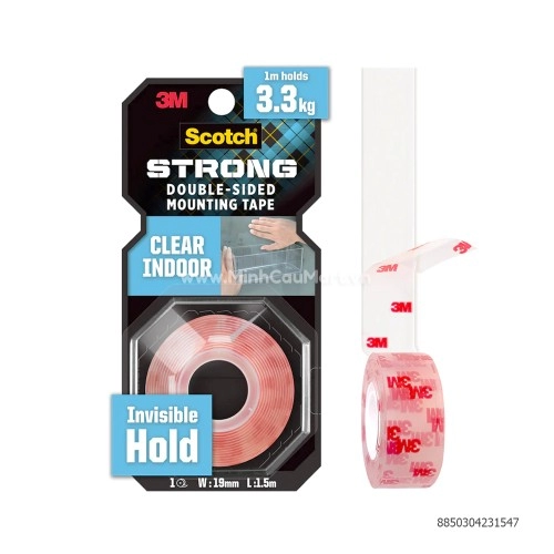 Băng keo hai mặt trong suốt 19mm*1.5m