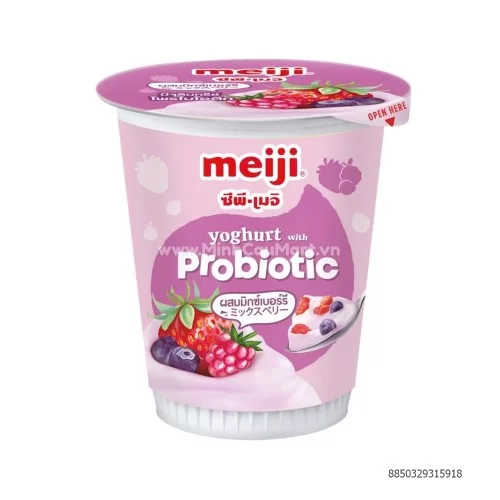 Sữa chua hỗn hợp quả mọng Meiji 135g                                                                                                                                                                                                                       Sữa chua hỗn hợp quả mọng Meiji 135g