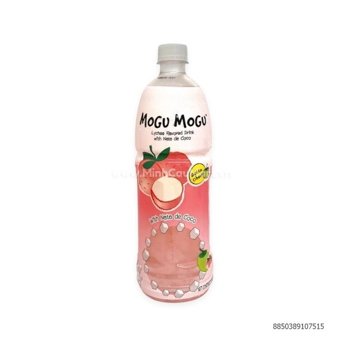 Nước uống vị vải với thạch dừa Mogu Mogu chai 1l