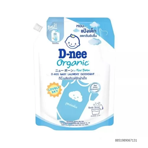 Nước giặt quần áo em bé Dnee  xanh dương túi 3,6 lít         Nước giặt quần áo em bé Dnee  xanh dương túi 3,6 lít