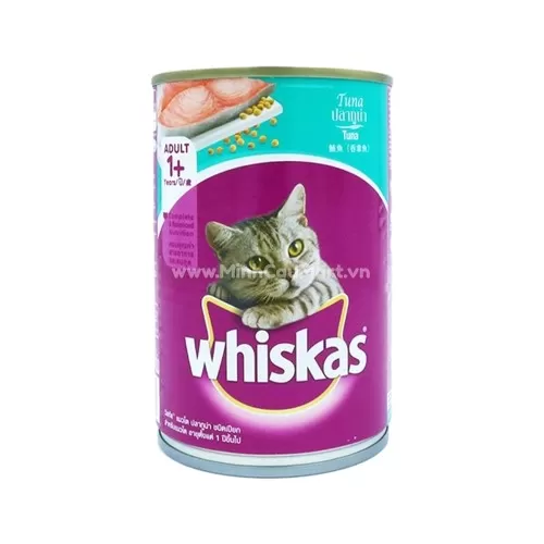Thức ăn mèo cá biển Whiskas lon 400g 