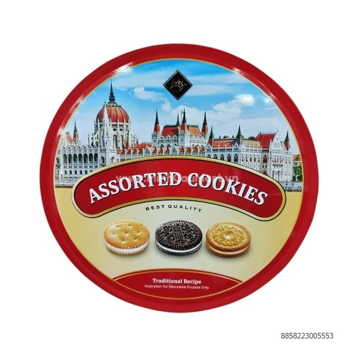 Bánh Quy Lucky Tròn Màu Đỏ 110g 