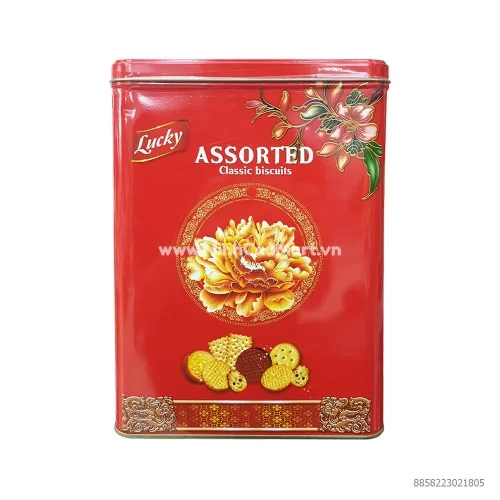 Bánh Quy Hỗn Hợp Lucky Assorted Hộp Thiếc 500g