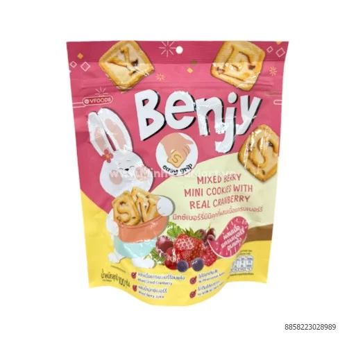 Bánh quy mini hỗn hỢp Benjy gÓi 100g                                                                                                                                                                                                                      