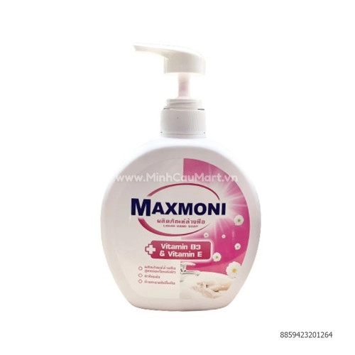 Nước Rửa Tay Maxmoni Hồng 500ml  Nước Rửa Tay Maxmoni Hồng 500ml