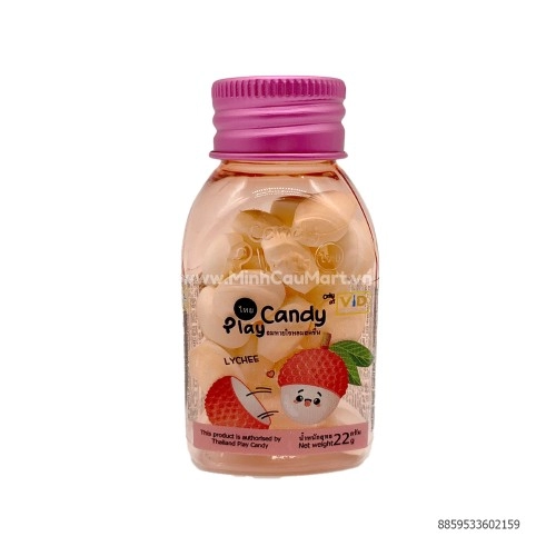 Kẹo ngậm thơm miệng vị vải Playmore