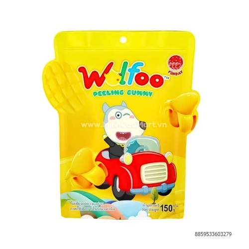 Kẹo dẻo bóc vỏ Wolfoo xoài 40g
