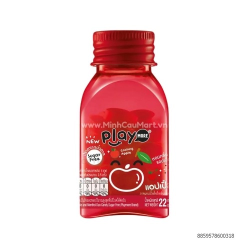 Kẹo Ngậm PlayMore Vị Táo Xanh 22G Kẹo Ngậm PlayMore Vị Táo Xanh 22G