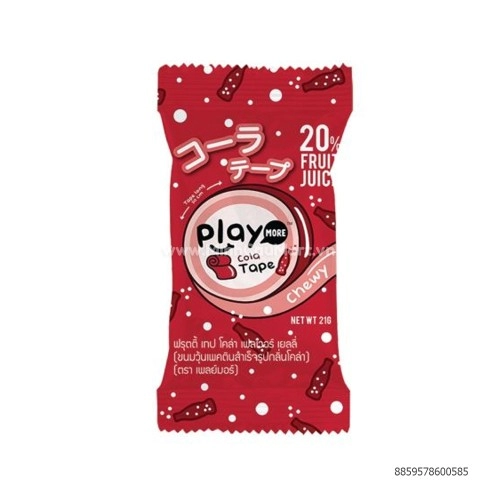 Kẹo Dẻo Cuộn Playmore Vị Cola 21G