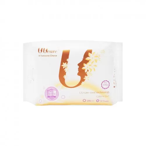 Băng Vệ Sinh UUCare Cool Tech AntiBacterial 240mm 12 Miếng Băng Vệ Sinh UUCare Cool Tech AntiBacterial 240mm 12 Miếng