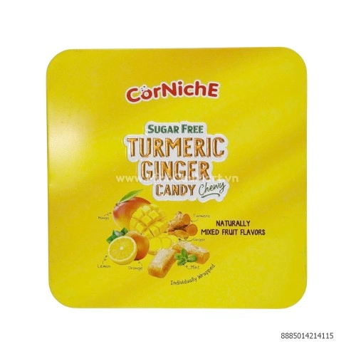 Kẹo gừng nghệ không đường hỗn hợp Corniche 100g