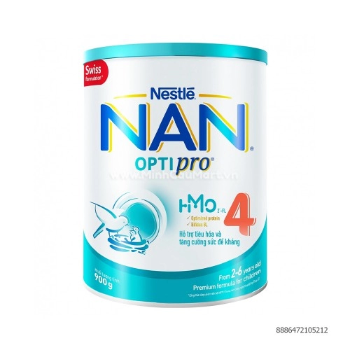SỮA BỘT NAN OPTIPRO SỐ 4 CHO BÉ 2-6 TUỐI 900GR 