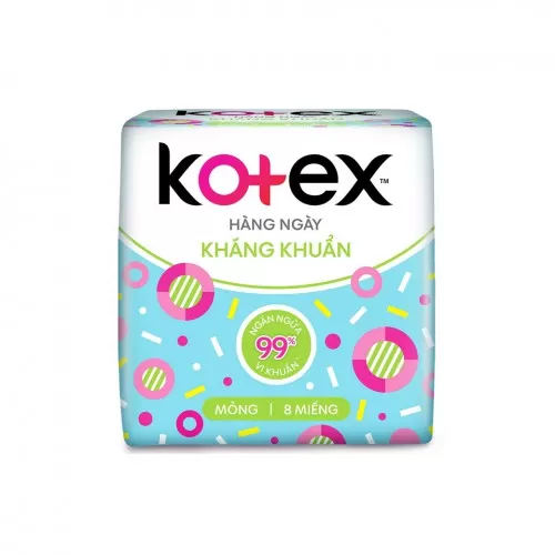 Băng vệ sinh Kotex hằng ngày tự nhiên 8 miếng mỏng  Băng vệ sinh Kotex hằng ngày tự nhiên 8 miếng mỏng