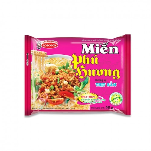 Miến phú hương hương vị thịt băm 58g  Miến phú hương hương vị thịt băm 58g