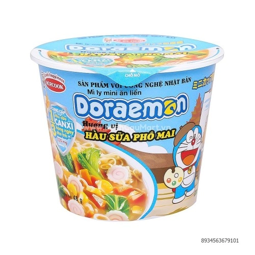 Mì ly mini Doraemon hàu sữa phomai