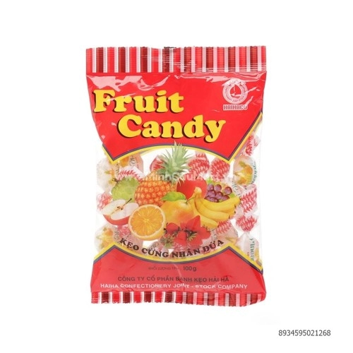 Kẹo hải hà cứng nhần dứa 100g Kẹo hải hà cứng nhần dứa 100g