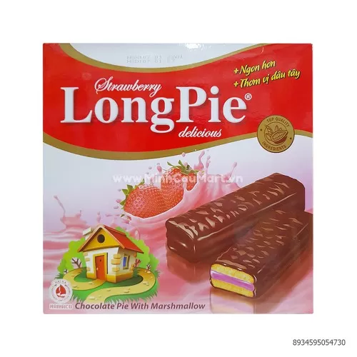 Bánh LongPie Vị Dâu Tây 288g Bánh LongPie Vị Dâu Tây 288g