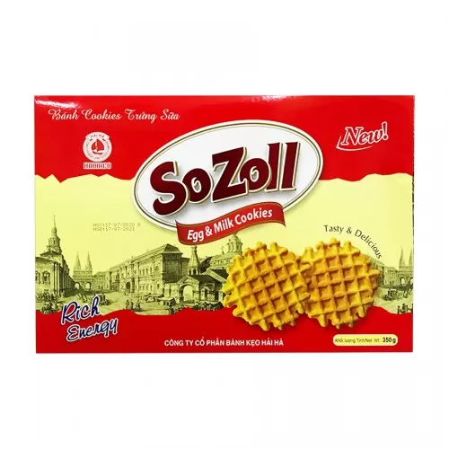 Bánh trứng cookies trứng sữa Sozoll 350Gr Bánh trứng cookies trứng sữa Sozoll 350Gr