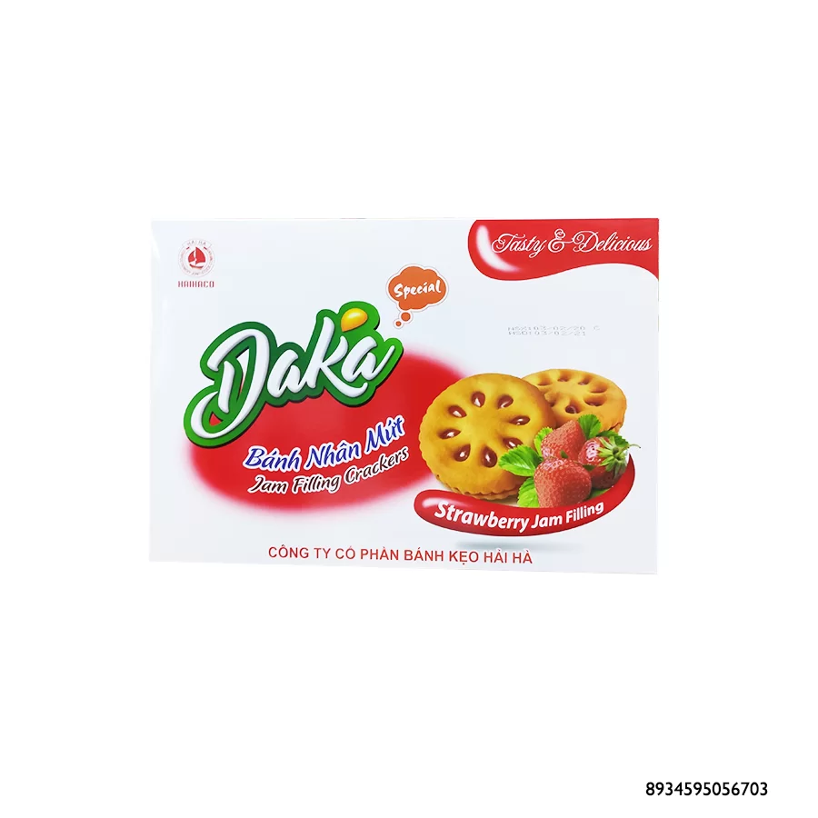 Bánh Nhân Mứt DaKa 350Gr  Bánh Nhân Mứt DaKa 350Gr