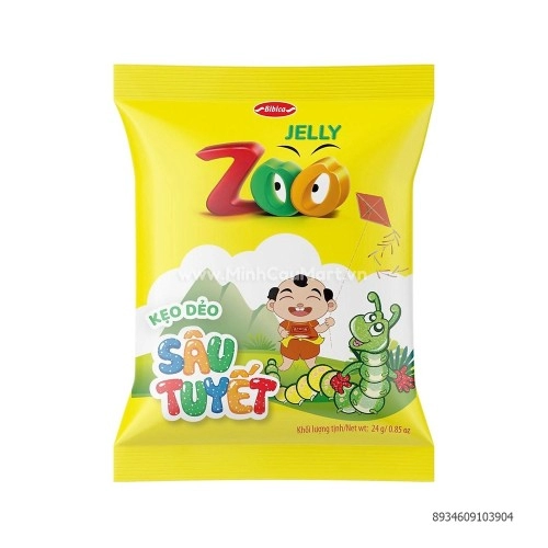 Kẹo Dẻo Sâu Tuyết Zoo Bibica 24G