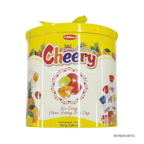 Kẹo cứng Cheery HG trụ tròn 150g