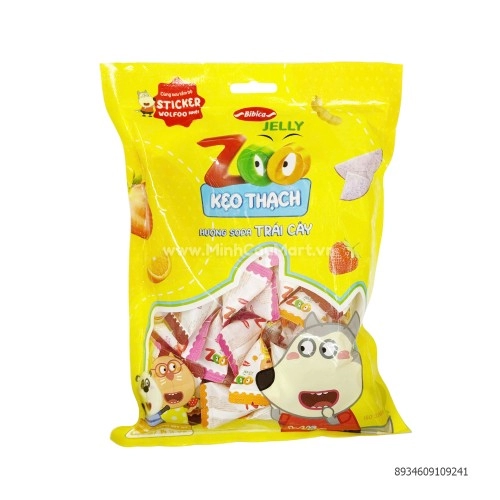Kẹo thạch Soda trái cây Zoo túi 400g