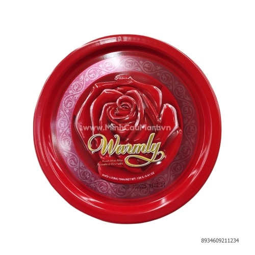 Bánh Warmly Hoa Hồng Màu Đỏ HT Bibica 126GR  Bánh Warmly Hoa Hồng Màu Đỏ HT Bibica 126GR