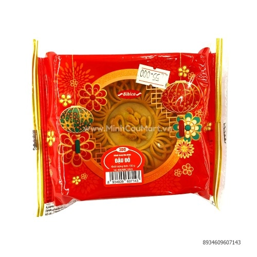 Bánh Trung Thu Nướng Bibica Đậu Đỏ 150gr Bánh Trung Thu Nướng Bibica Đậu Đỏ 150gr