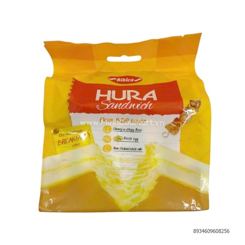 Bánh hura sanwich sốt bbq 90gr Bánh hura sanwich sốt bbq 90gr