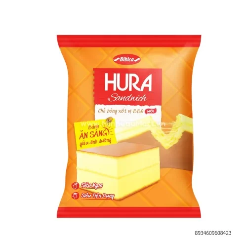 Bánh Hura SandWich Chà Bông BBQ 40g                                                                                                                                                                                                                       