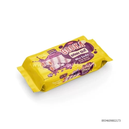 Bánh Gooka Nho Soda túi 90Gr Bánh Gooka Nho Soda túi 90Gr